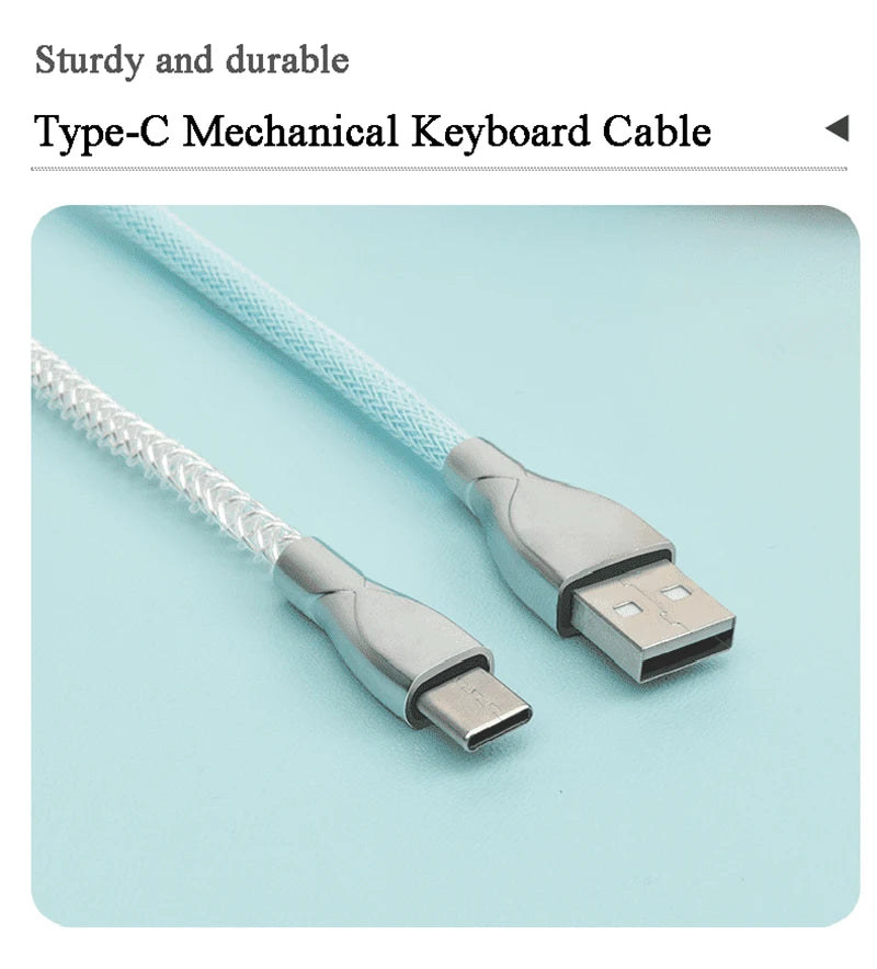 Keyboard Cable RGB Dazzling Glowing Mechanical Keyboard