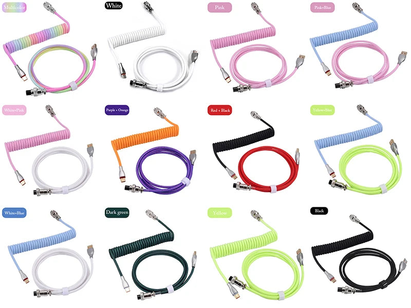 Keyboard Cable RGB Dazzling Glowing Mechanical Keyboard