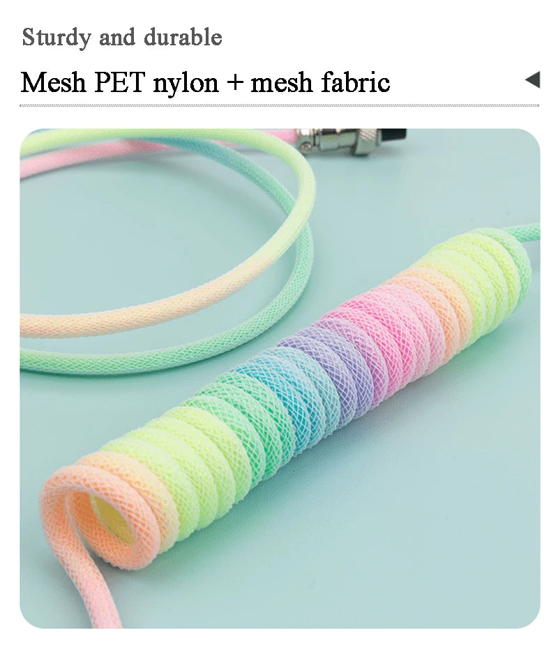 Keyboard Cable RGB Dazzling Glowing Mechanical Keyboard