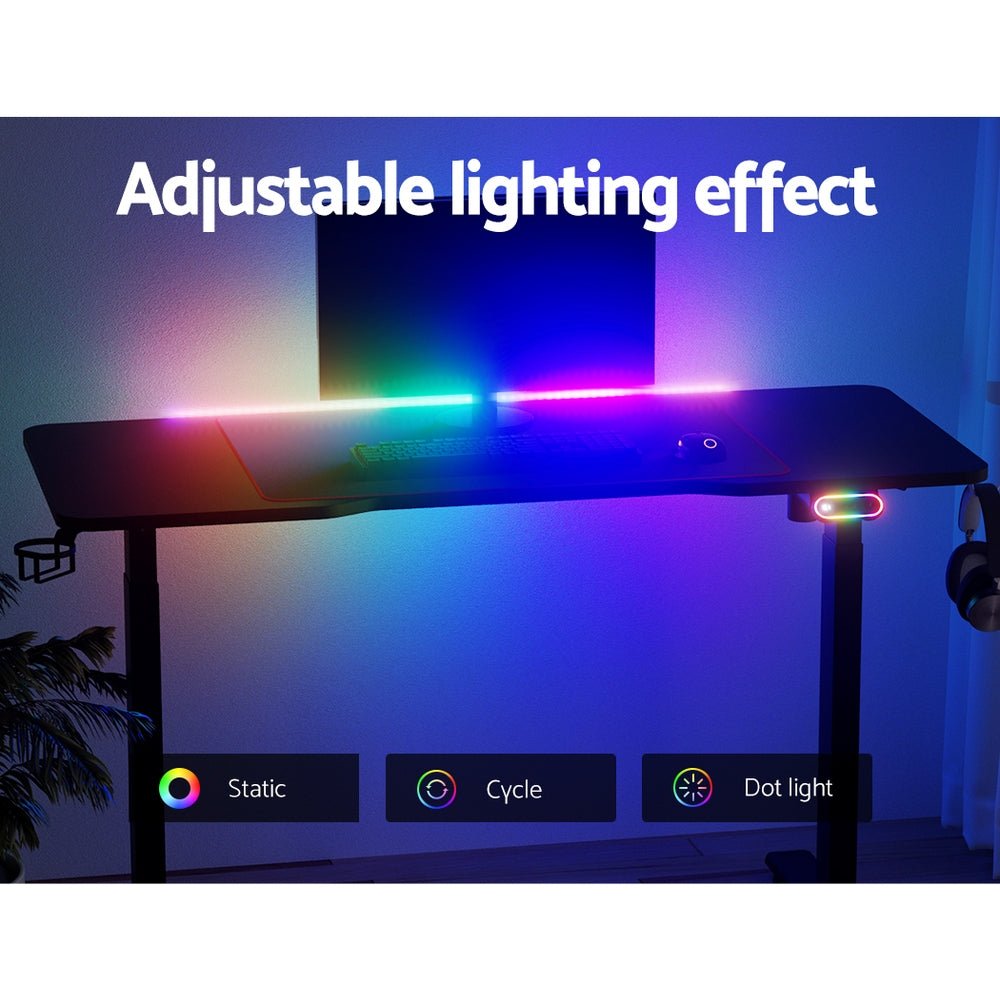 Artiss Gaming Desks Standing Desk Motorised 140CM Black