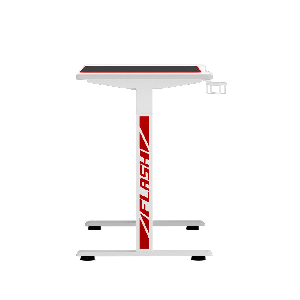 Artiss Electric Standing Gaming Desks RGB - White