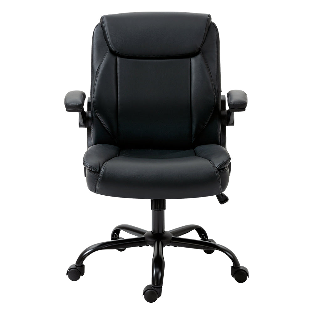 Artiss Gaming Chair Leather Computer Desk Chairs Executive Gaming Study Black