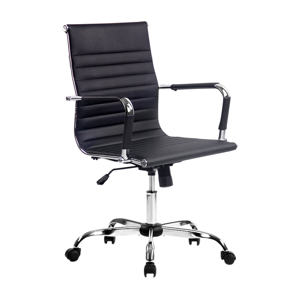 Artiss Gaming Gaming Chair Computer Desk Chairs Home Work Study Black Mid Back