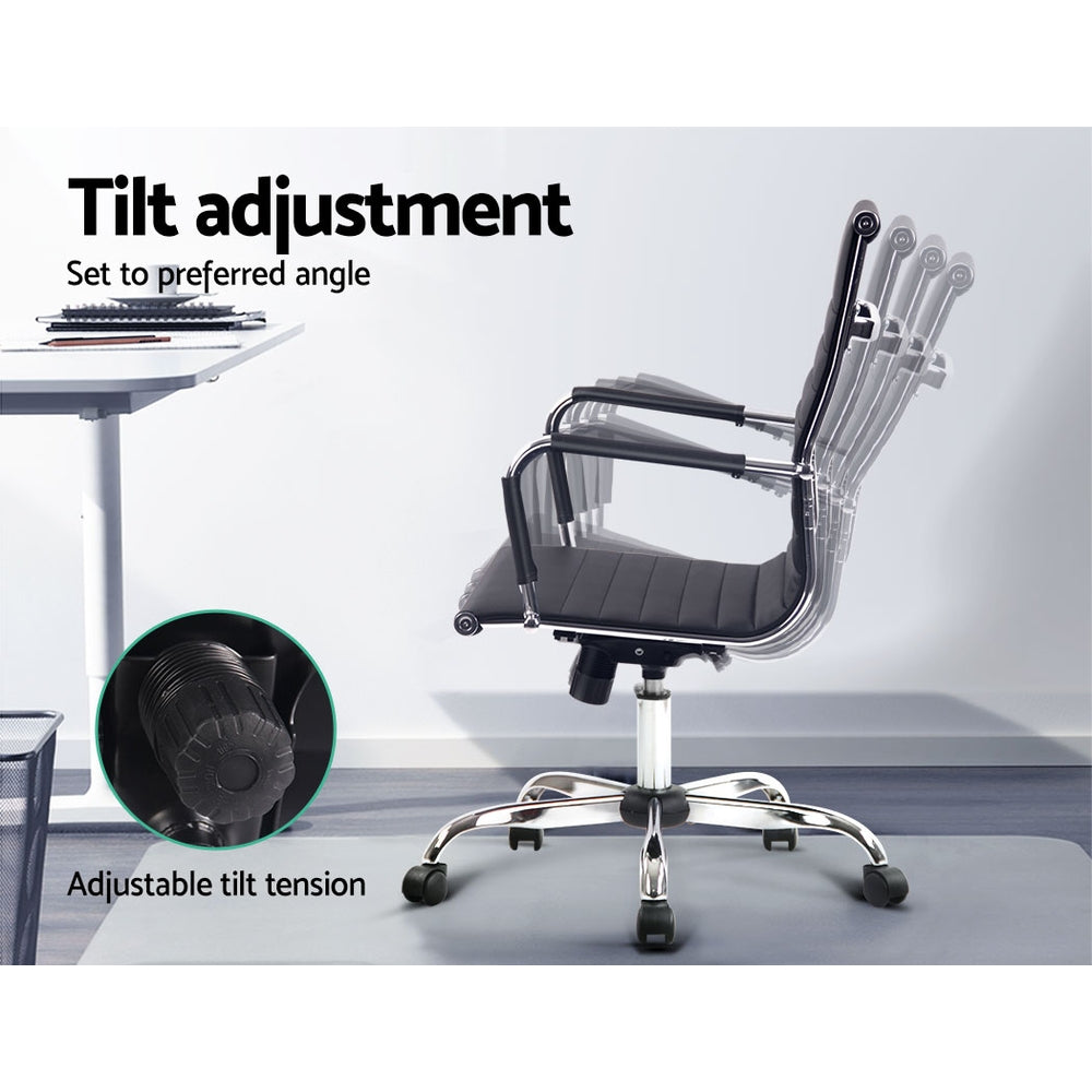 Artiss Gaming Gaming Chair Computer Desk Chairs Home Work Study Black Mid Back