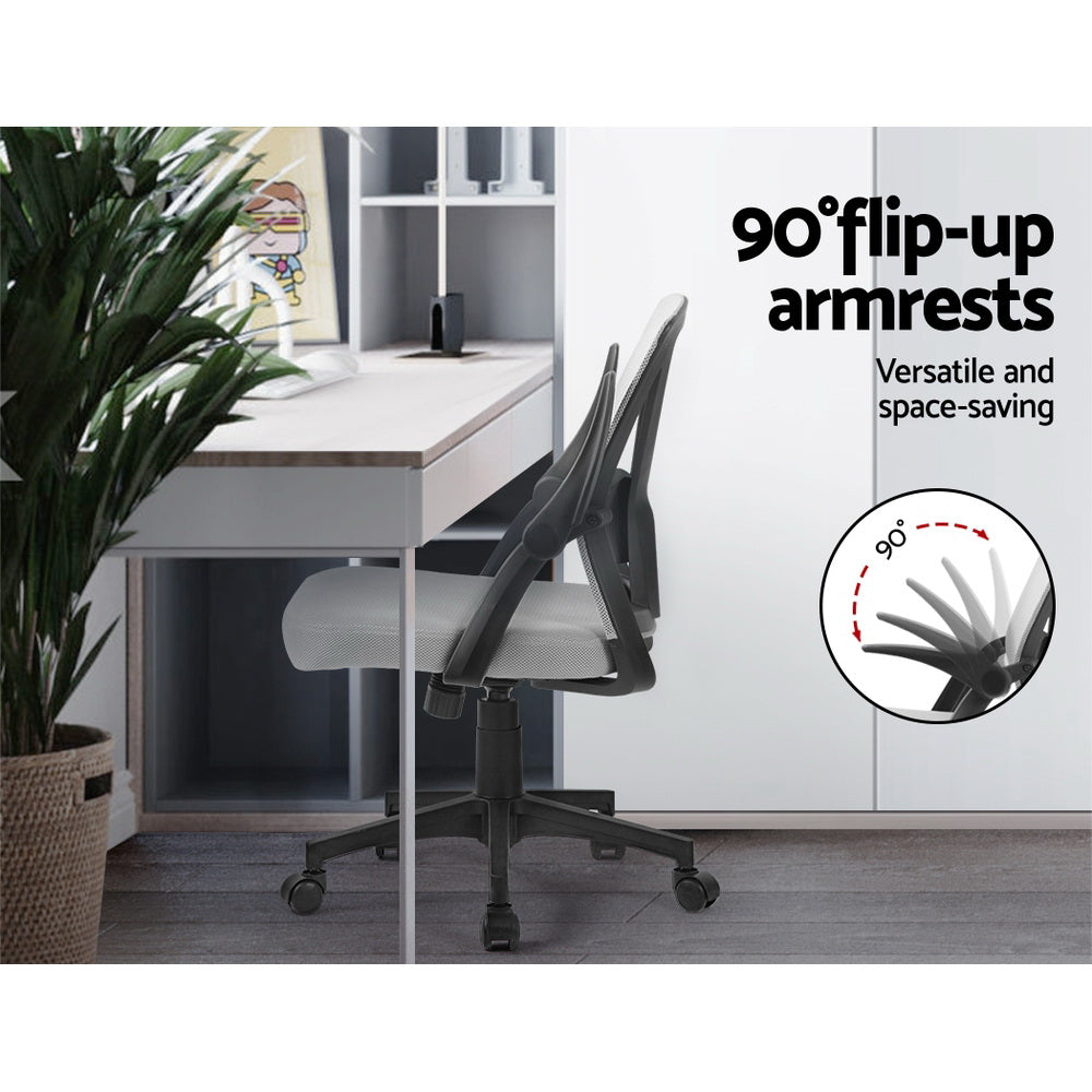 Artiss Gaming Chair Gaming Executive Computer Chairs Study Mesh Seat Tilt Grey