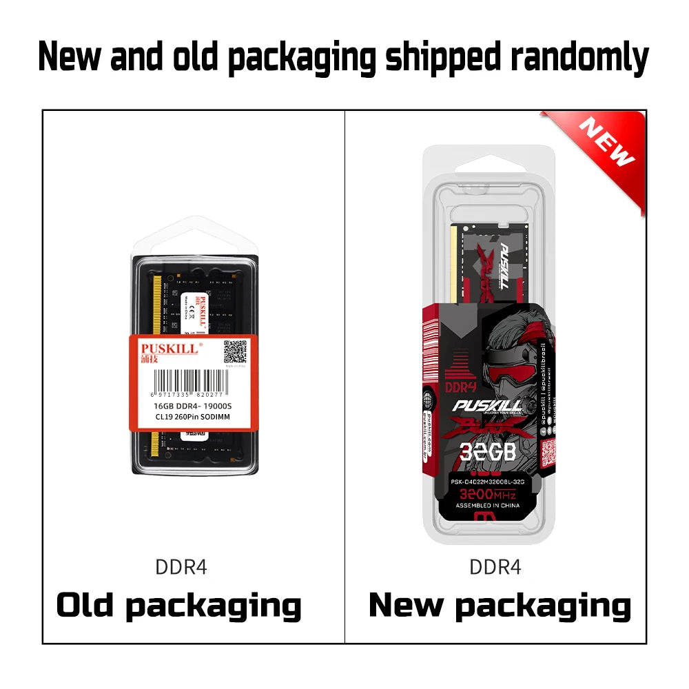 PUSKILL Memory RAM – DDR4/DDR3L