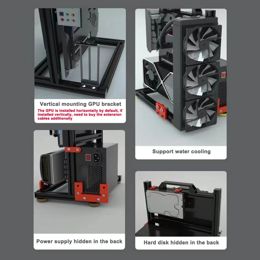 ITX MATX ATX Desktop PC Case (Open)