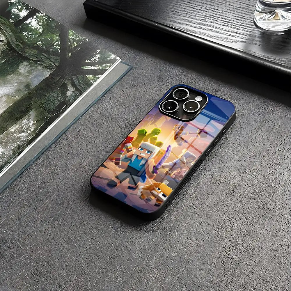Minecraft iPhone 15 & 16 Case Wireless Charging Cover