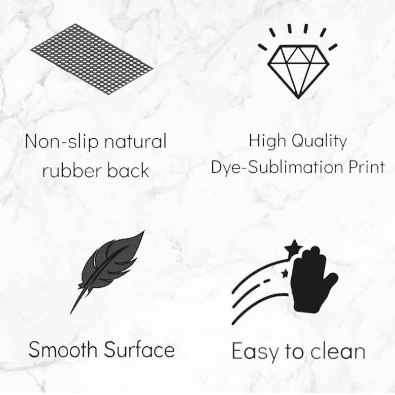 Fantasy Forest Green Mouse Pad – Gaming & Keyboard Mat, Non-Slip Rubber