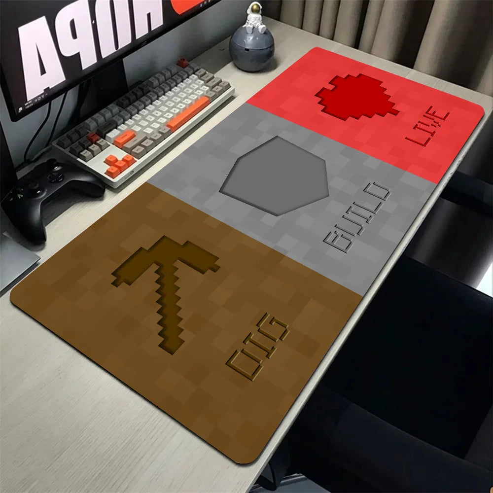 P-Pixel Game B-Blocks Minecraft Mouse Pad XXL