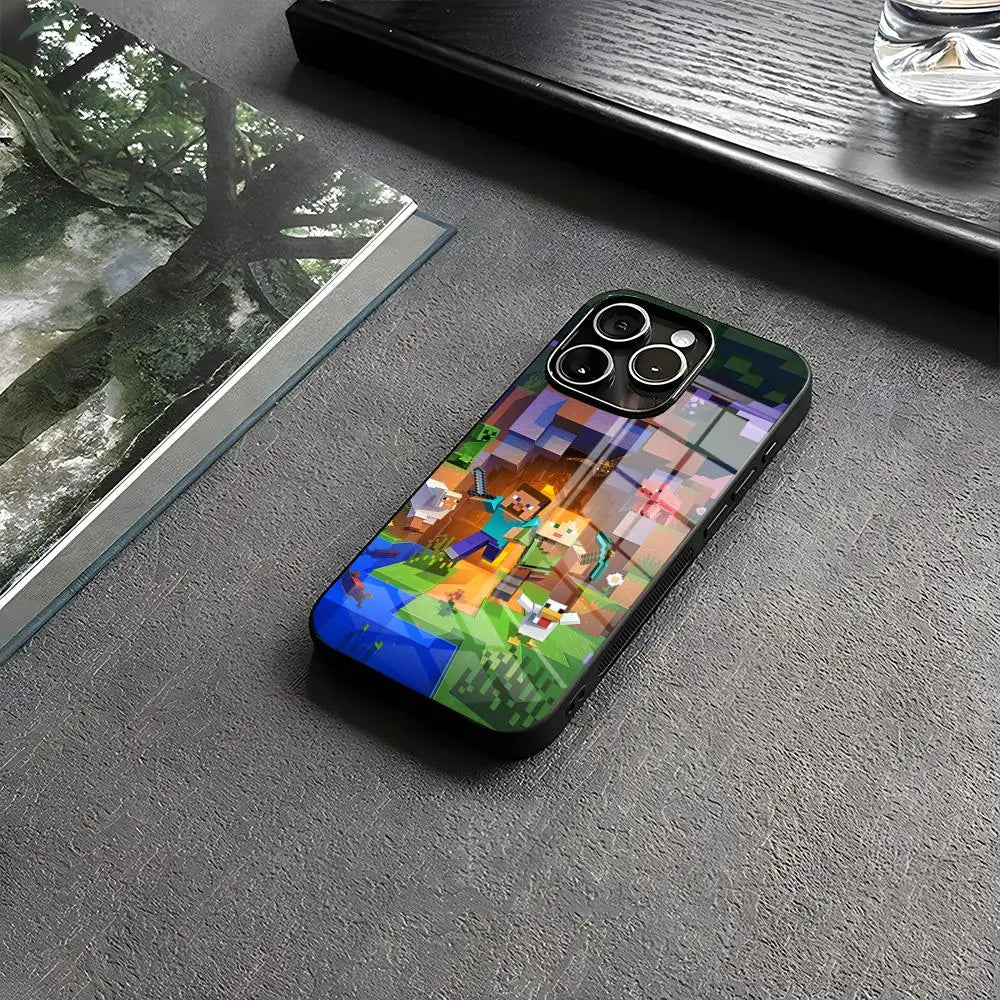Minecraft iPhone 15 & 16 Case Wireless Charging Cover
