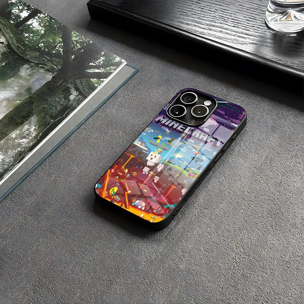 Minecraft iPhone 15 & 16 Case Wireless Charging Cover