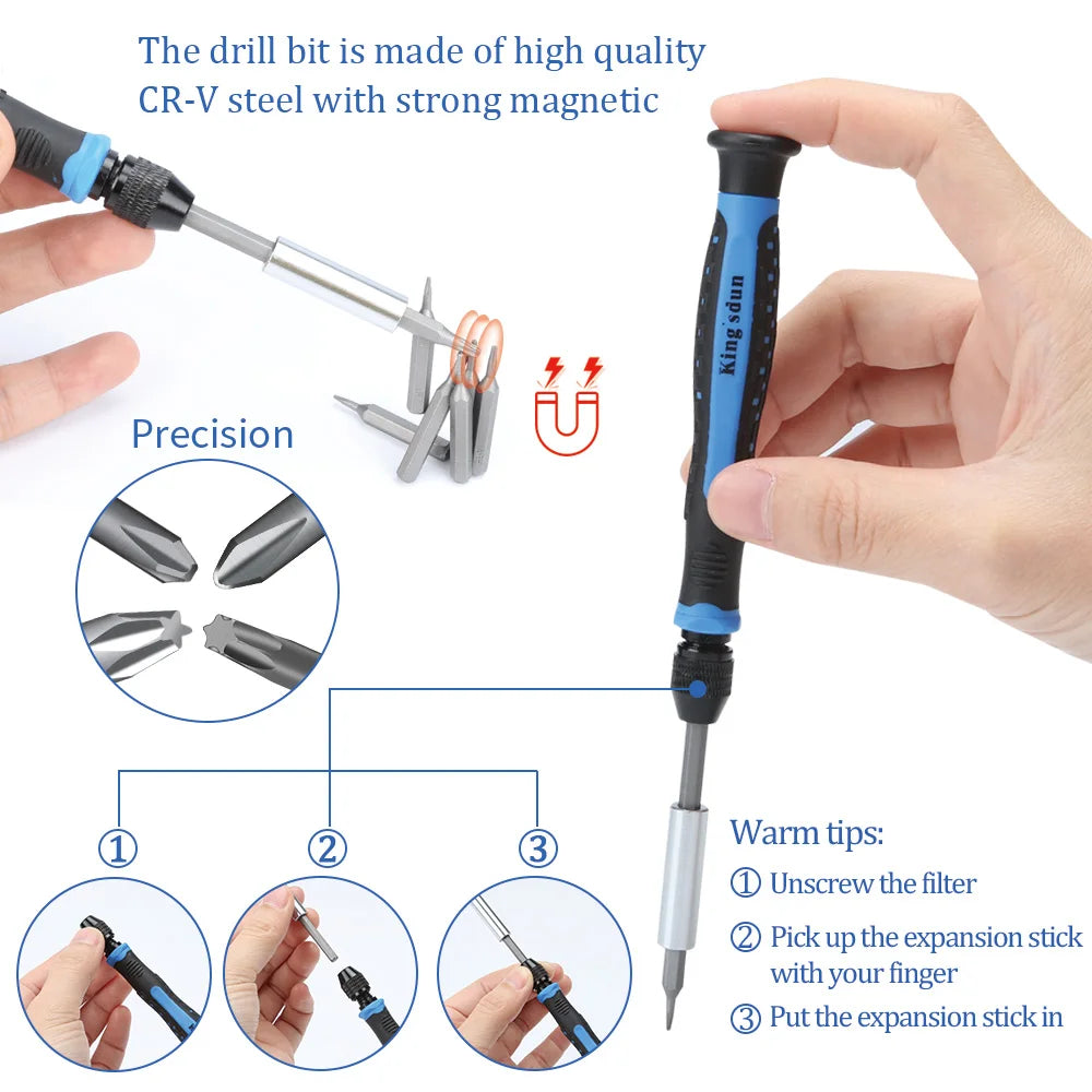 170-Piece Screwdriver Set – Portable & Magnetic