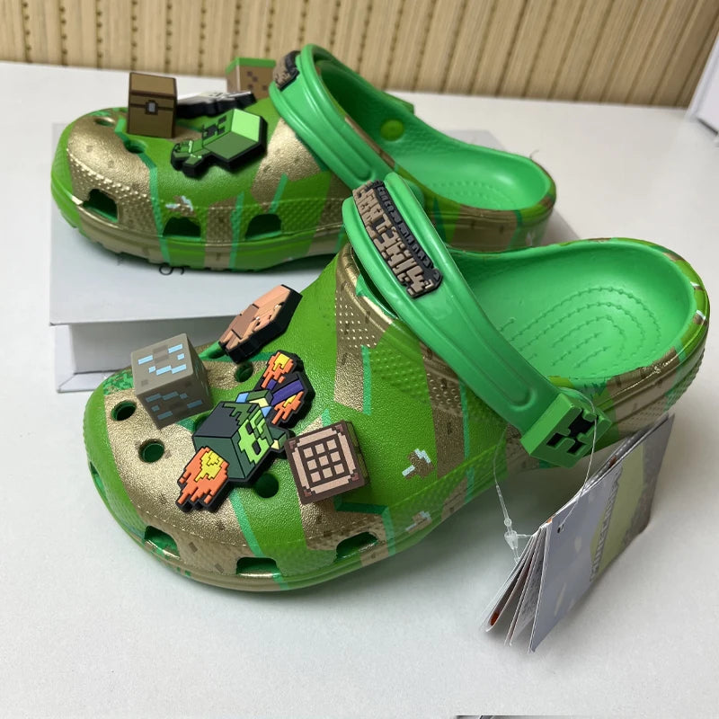 Kids Comfy Minecraft Crocs