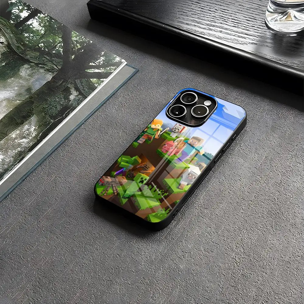 Minecraft iPhone 15 & 16 Case Wireless Charging Cover
