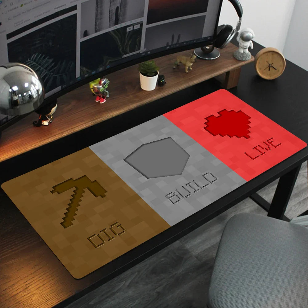 P-Pixel Game B-Blocks Minecraft Mouse Pad XXL