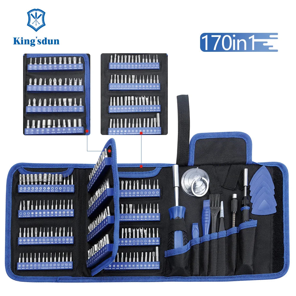 170-Piece Screwdriver Set – Portable & Magnetic