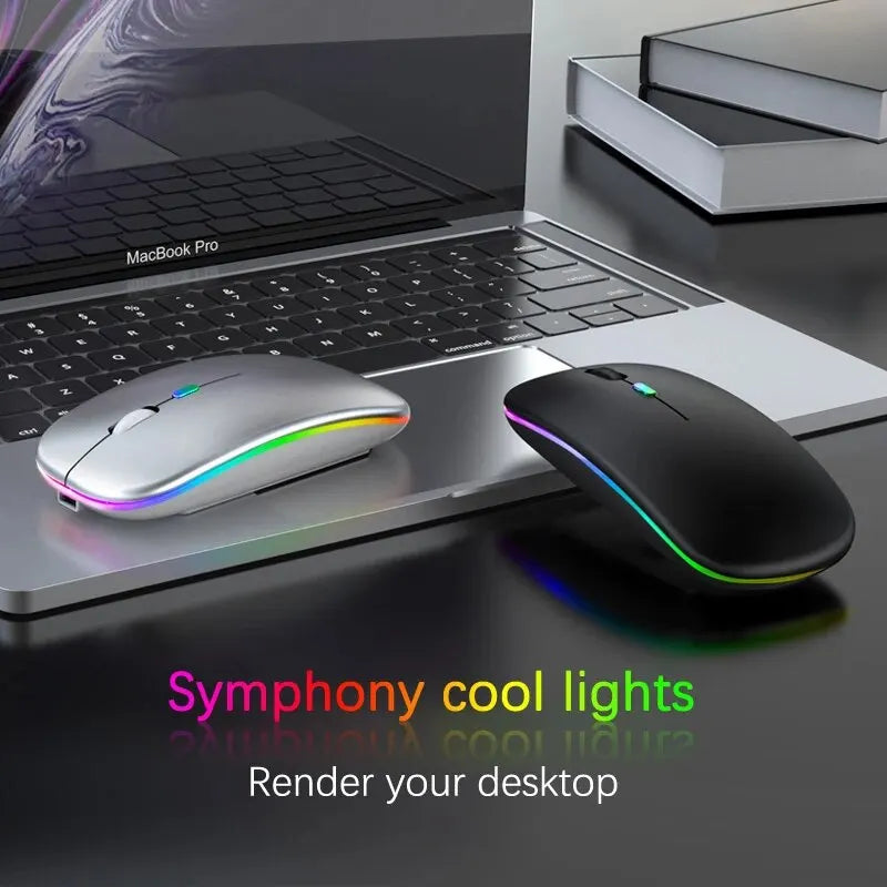 Wireless RGB Rechargeable Bluetooth PC 3600 DPI Mouse