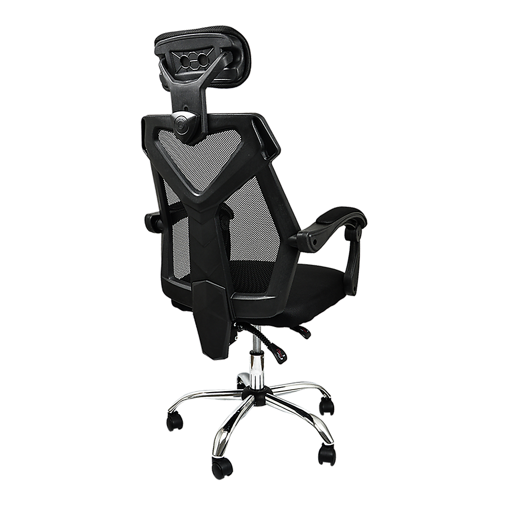 Gaming Chair Gaming Computer Chairs Mesh Back Foam Seat - Black