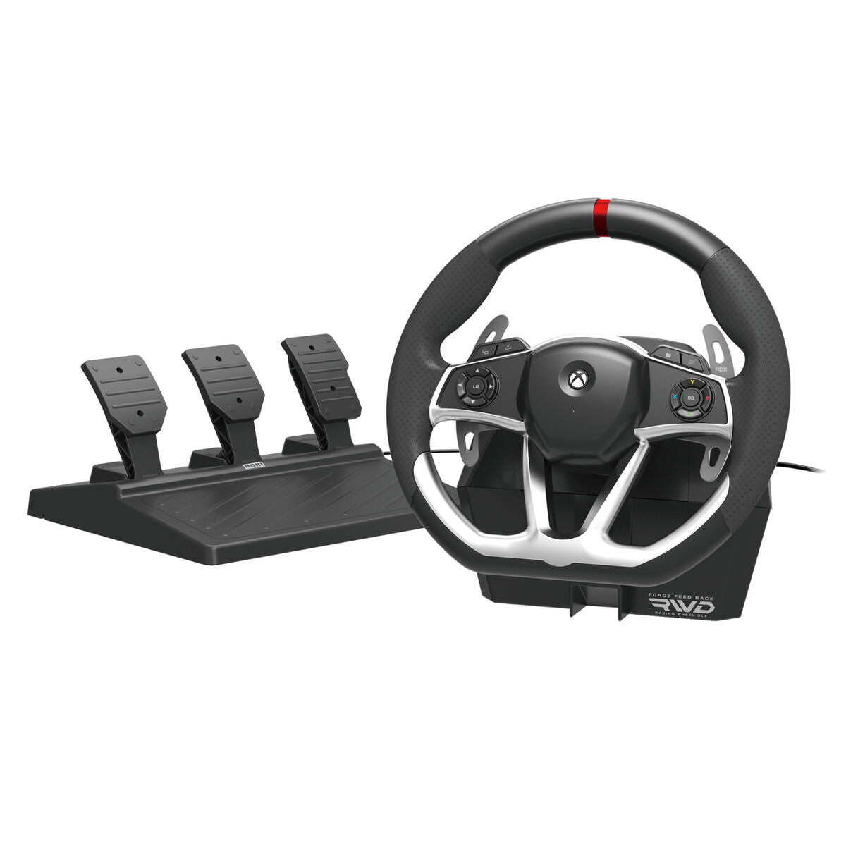 Gaming Wheel and Pedal Support HORI Force Feedback Racing Wheel DLX-0