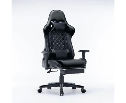 Nnedsz Gaming Chair Ergonomic Racing Chair 165° Reclining Gaming Seat 3D Armrest Footrest Black Green