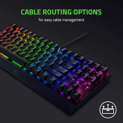 Razer BlackWidow V3 Tenkeyless - Yellow Switch Mechanical Keyboard with RGB Chroma Lighting