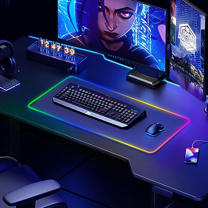 Ultimate RGB Gaming Mouse Pad - Touch Control &amp; Non-Slip Base