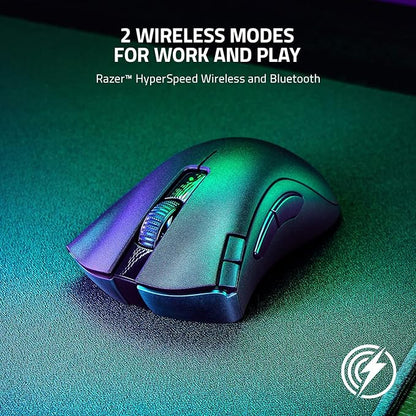 Razer DeathAdder V2 X Hyperspeed Wireless Gaming Mouse - 20K DPI Sensor, 7 Buttons