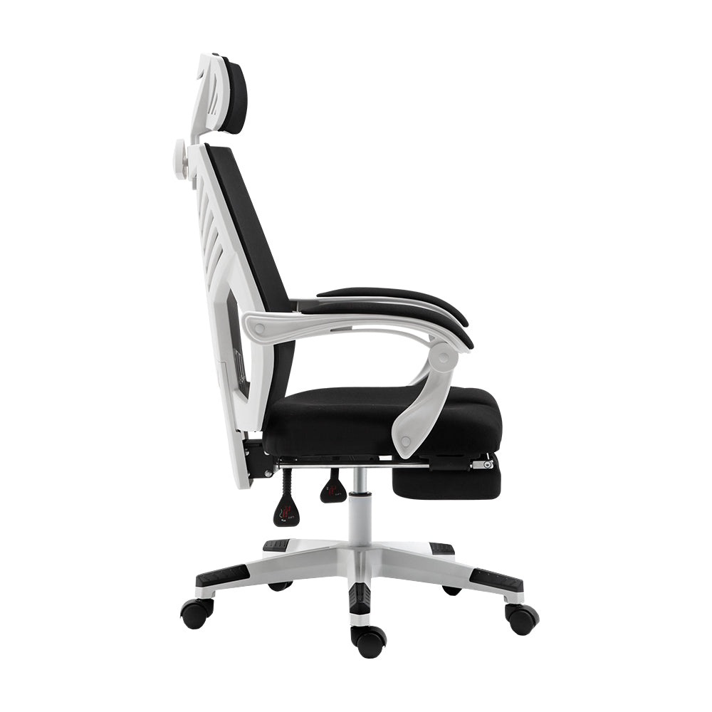 Artiss Gaming Office Chair Computer Desk Chair Home Work Recliner White-3