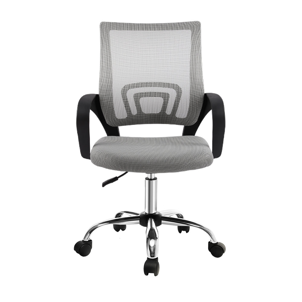 Artiss Office Chair Gaming Chair Computer Mesh Chairs Executive Mid Back Grey-2