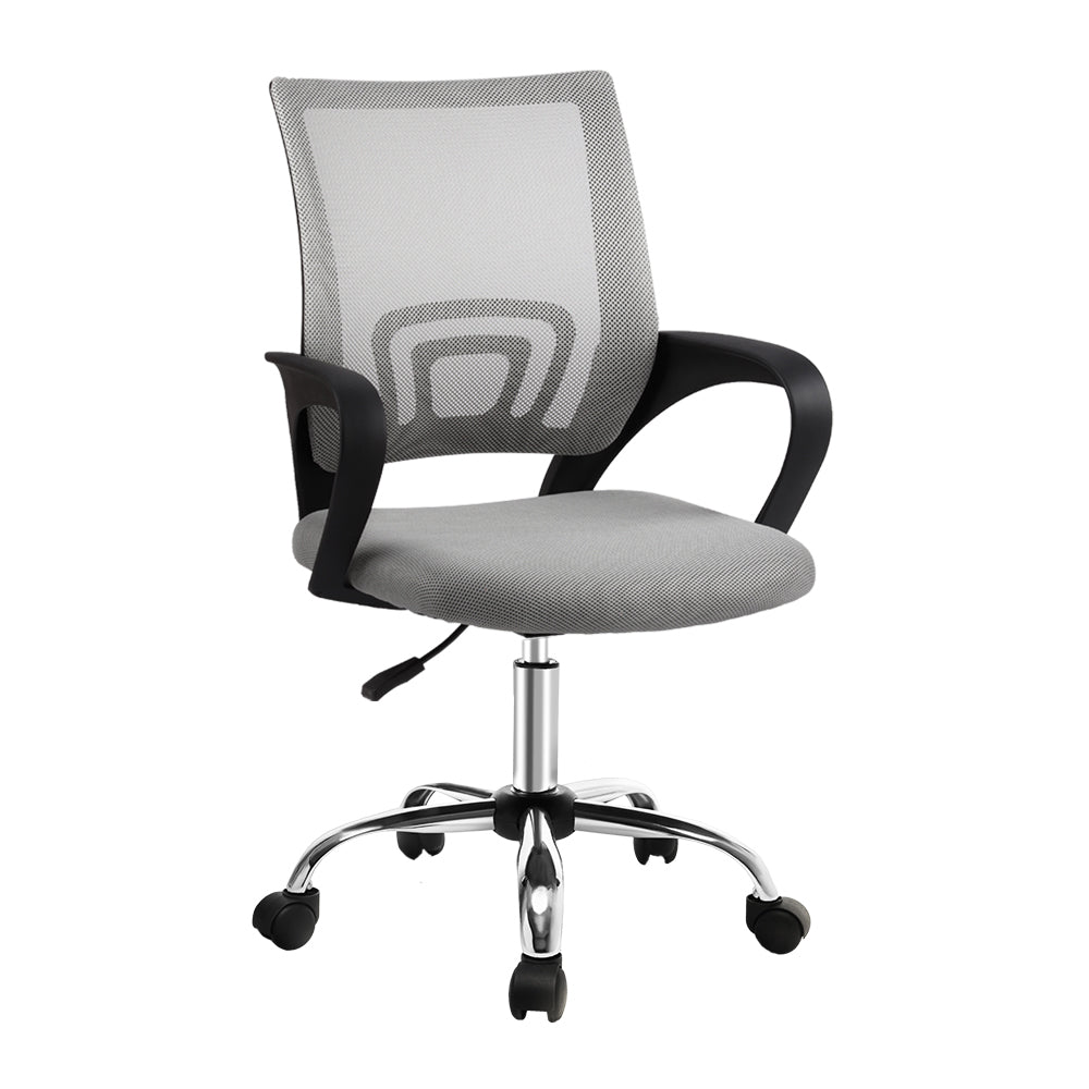Artiss Office Chair Gaming Chair Computer Mesh Chairs Executive Mid Back Grey-0