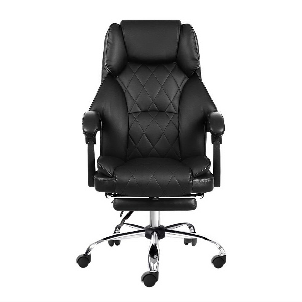 Artiss Office Chair Gaming Computer Executive Chairs Leather Seat Recliner-2