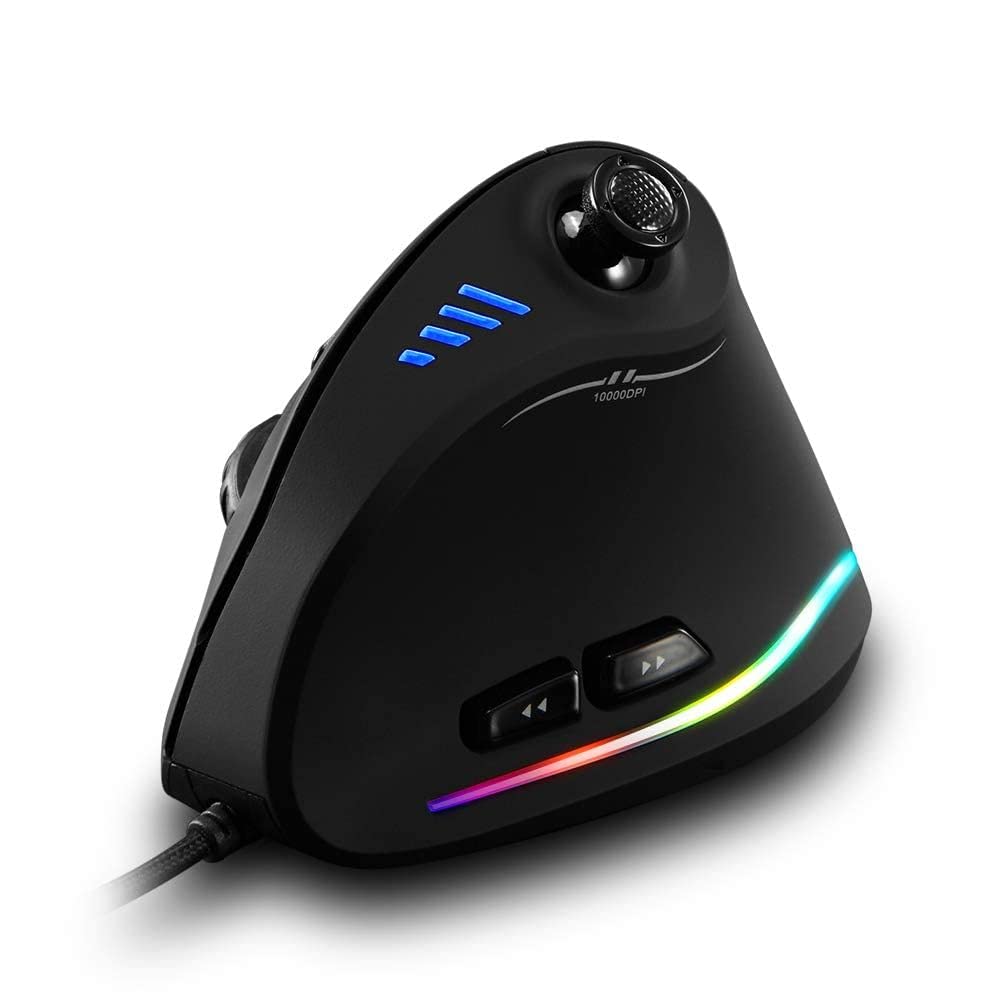 C18 RGB Vertical Gaming Mouse - 11 Programmable Buttons Adjustable