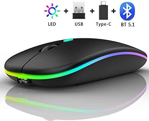 Bluetooth Dual Mode Wireless Mouse for MacBook Air/MacBook pro Chromebook Laptop PC