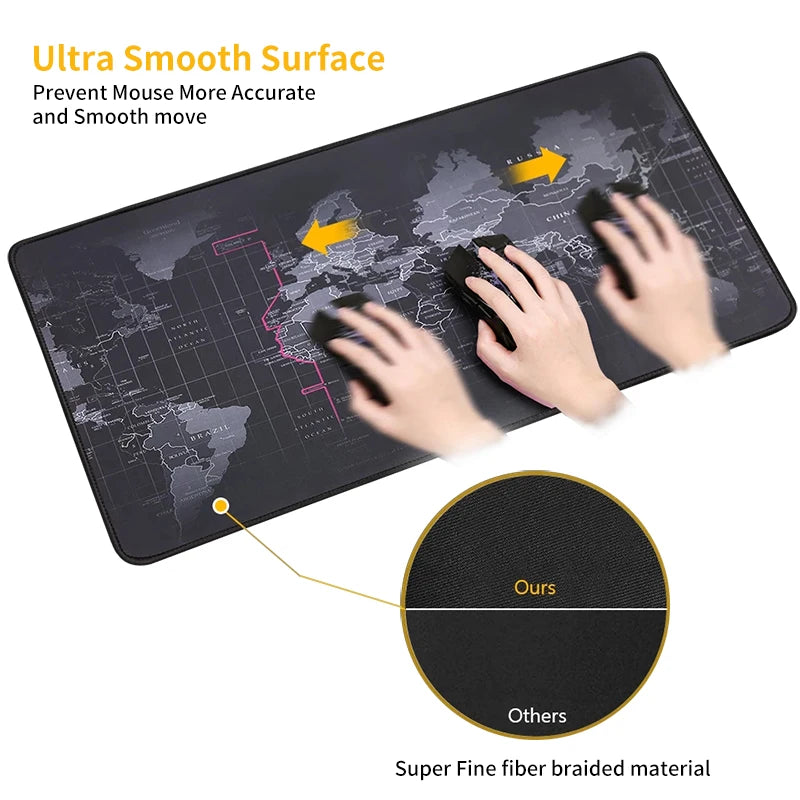 World Map Gaming Mat XXL