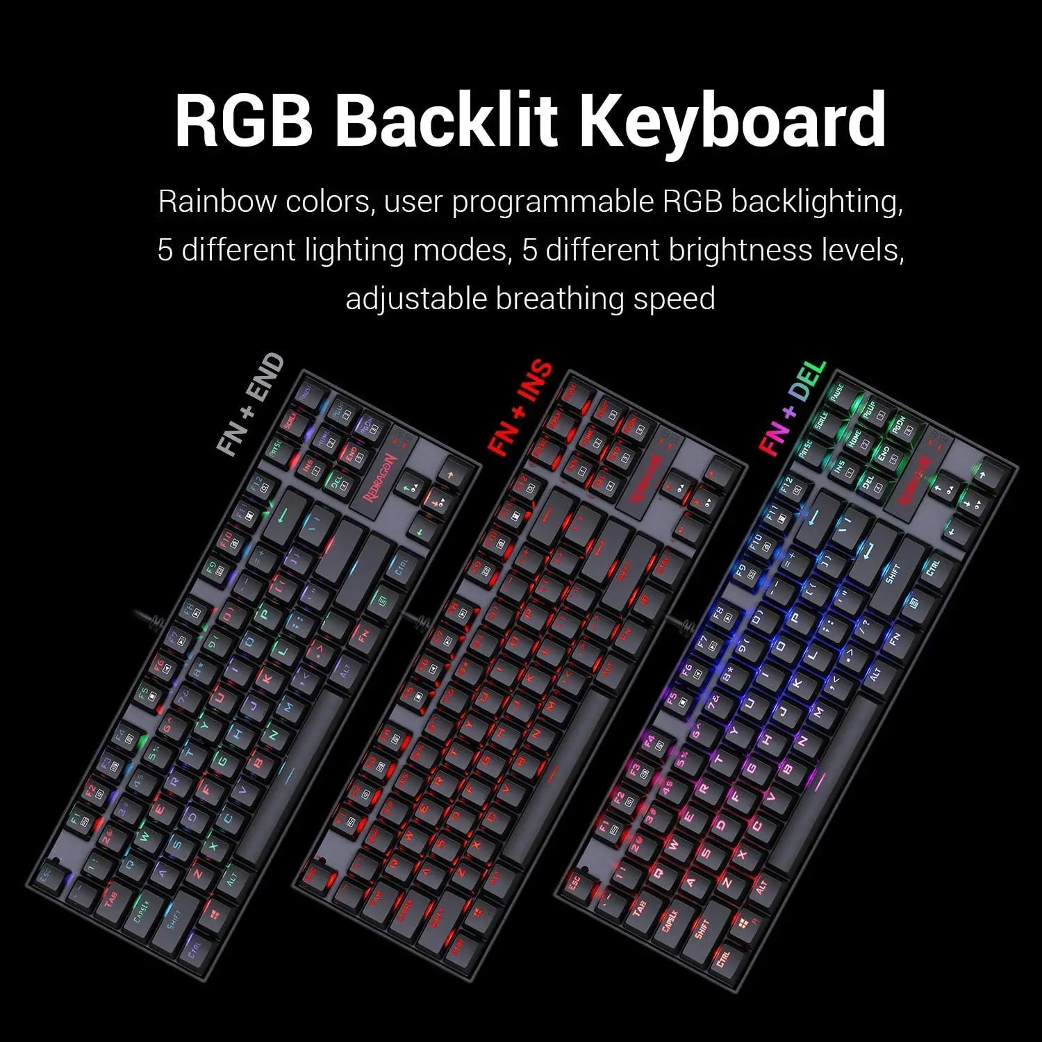 Redragon Mechanical Gaming Keyboard and Mouse Combo Set (Ideal Gift idea)