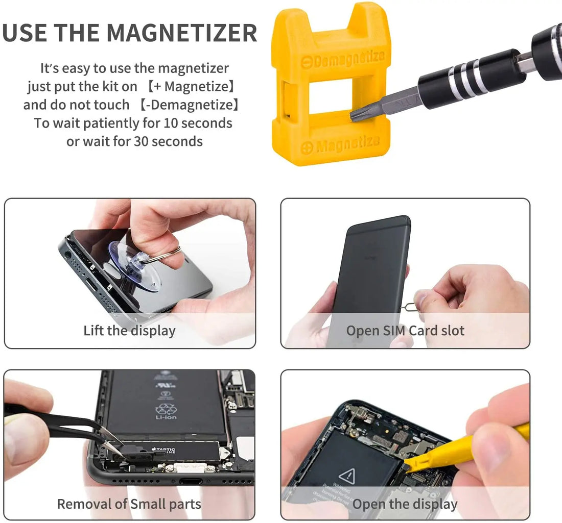 122-in-1 Magnetic Computer Repair Kit – Precision Screwdriver Set