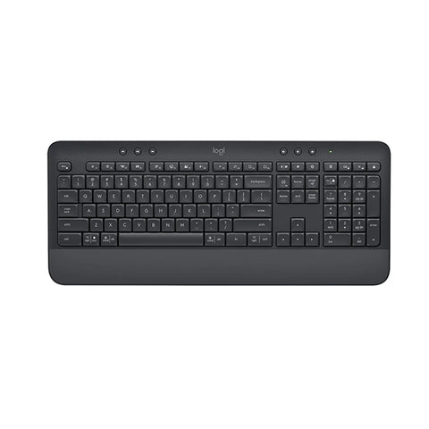 Logitech Signature Comfort Wireless Keyboard With Wrist Rest Graphite