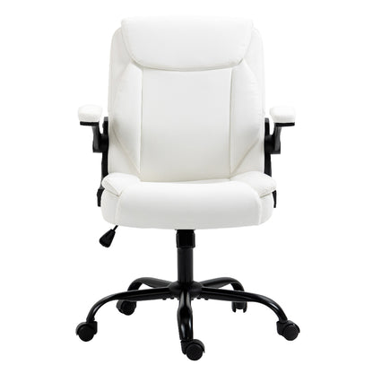 Leather White Gaming Chair - Executive Style