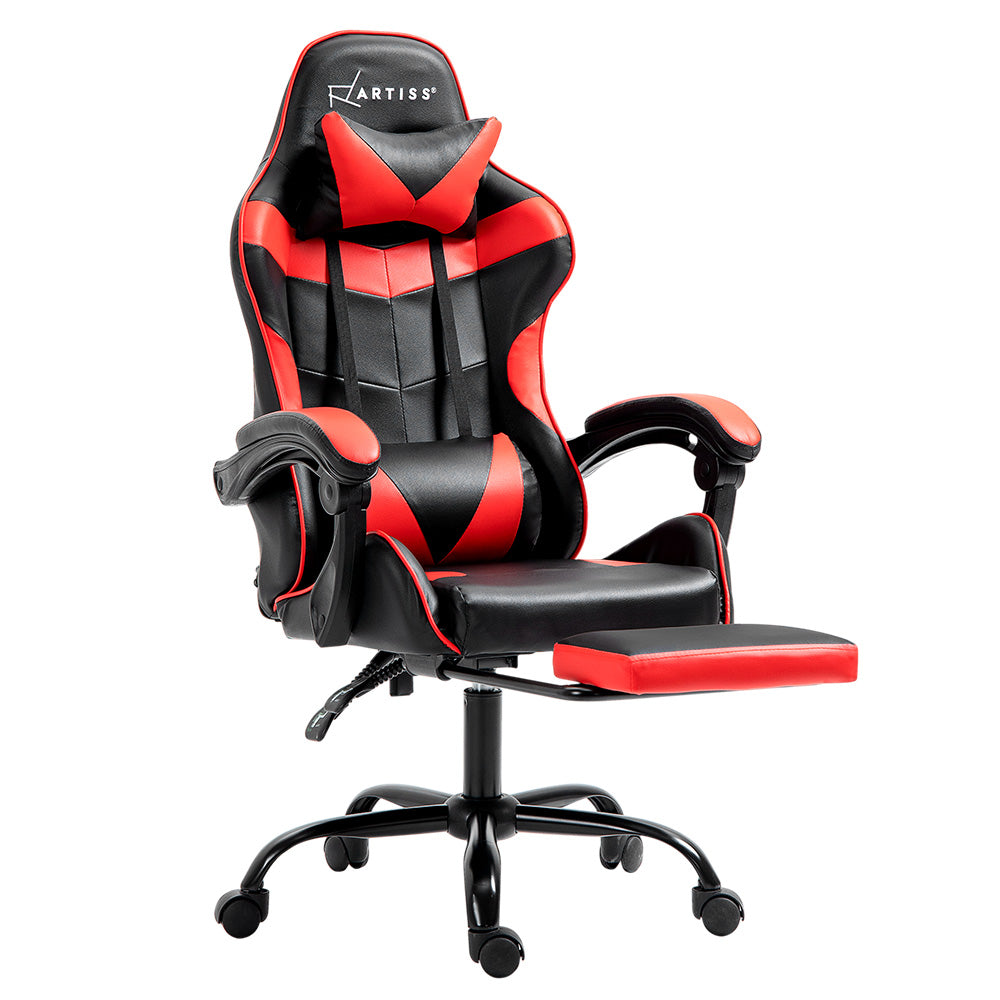 Artiss Gaming Gaming Chair - Recliner Red