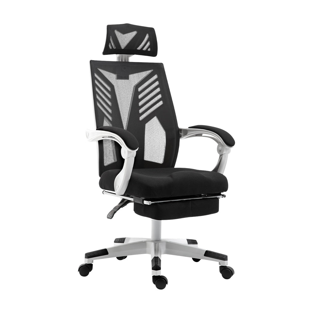 Artiss Gaming Gaming Chair Computer Desk Chair Home Work Recliner White