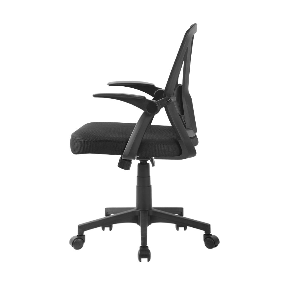 Artiss Gaming Gaming Chair Mesh Swivel Executive Mid Back - Black