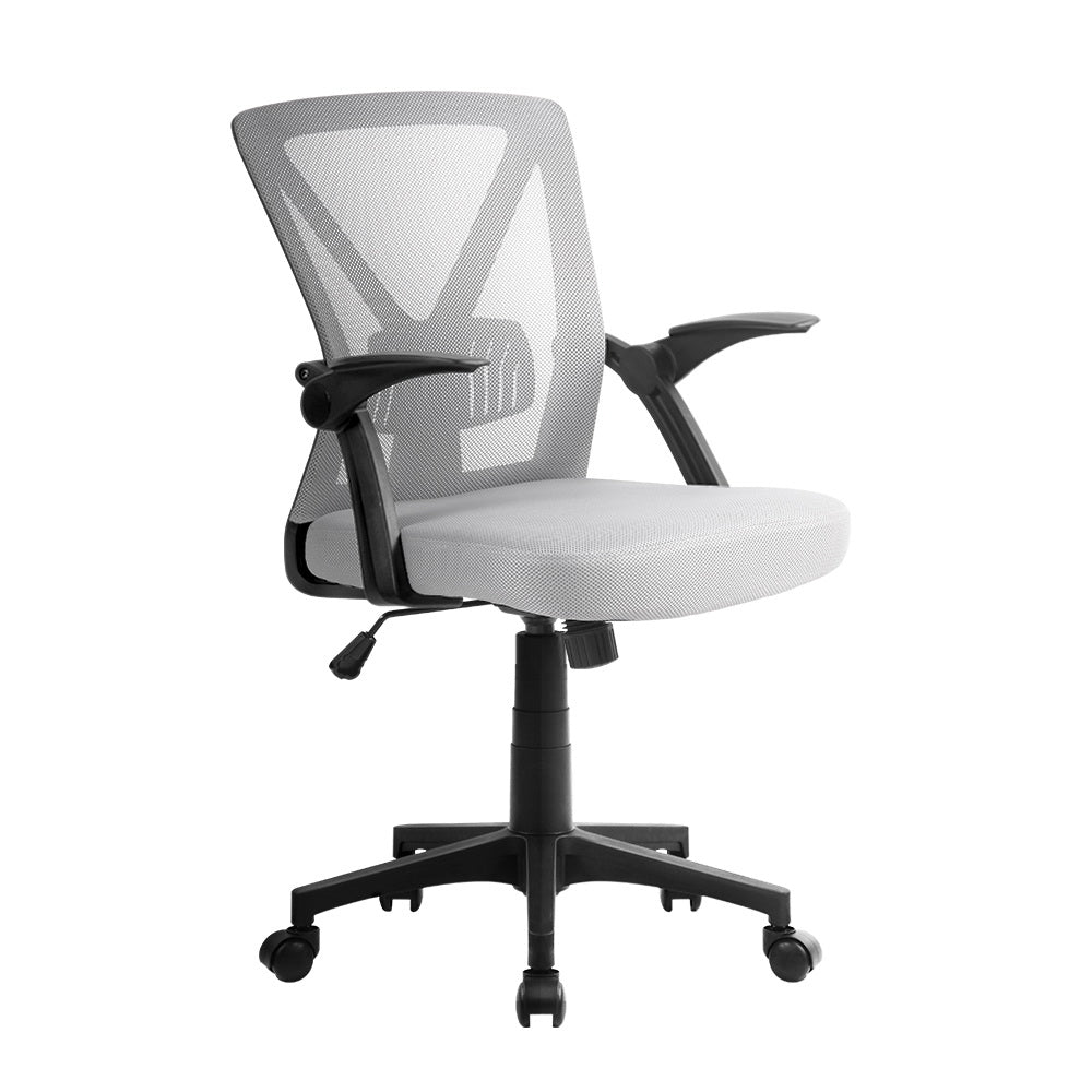 Artiss Gaming Chair Gaming Executive Computer Chairs Study Mesh Seat Tilt Grey