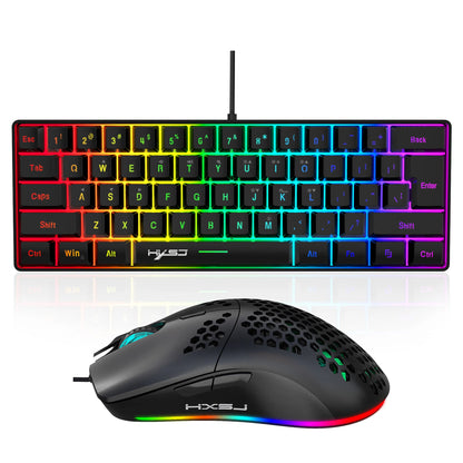 V700 RGB Mechanical Gaming Keyboard &amp; Mouse Combo – Precision and Power for Gamers