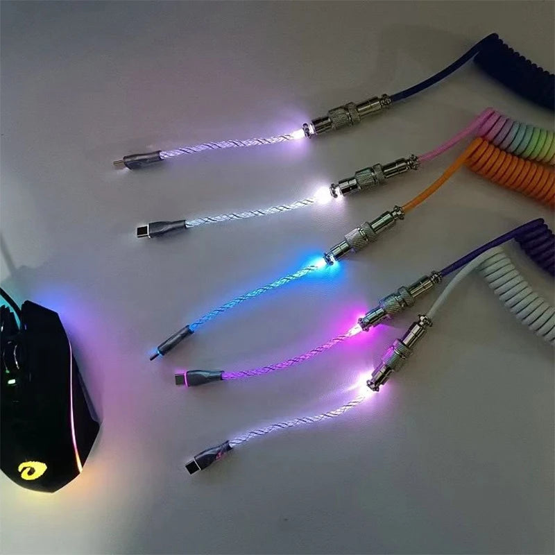 Keyboard Cable RGB Dazzling Glowing Mechanical Keyboard