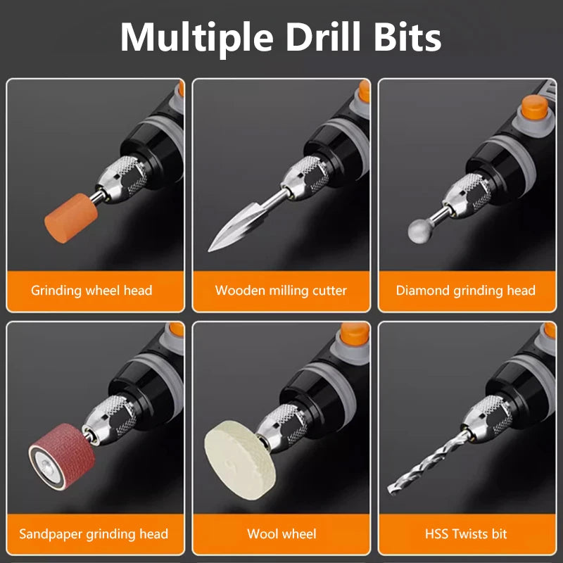 35W Cordless 3-Speed Mini Drill