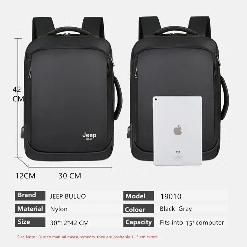 Backpack USB Charging High Quality Waterproof Laptop Backpack (15 Inch)