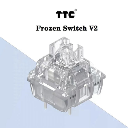 TTC Frozen Switch V2 Mechanical Keyboard Silent Switches 3 Pins  Linear 39gf RGB Transparent Custom Gaming Keyboard for Gamer