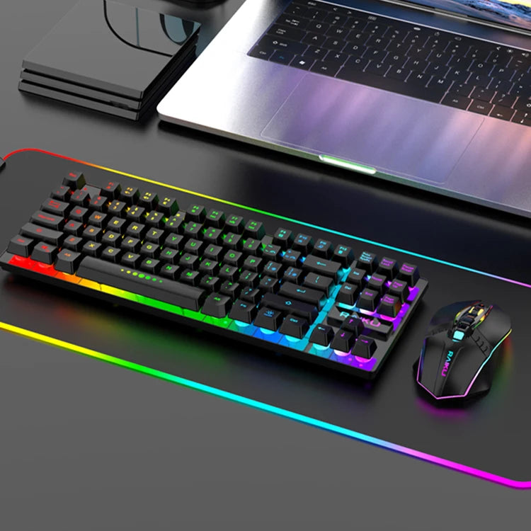 RYRA 2.4G Wireless - RGB Gaming Keyboard and Mouse Set