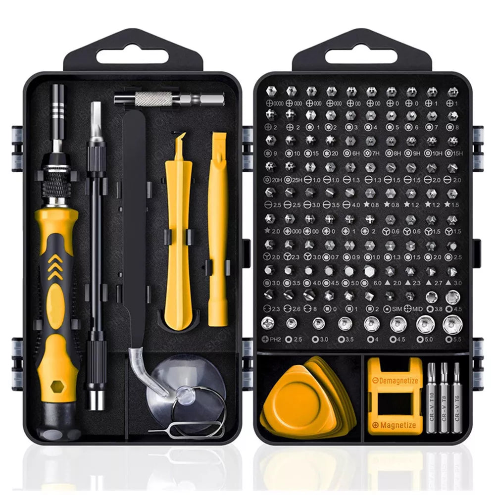 122-in-1 Magnetic Computer Repair Kit – Precision Screwdriver Set